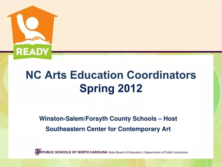 nc arts education coordinators spring 2012