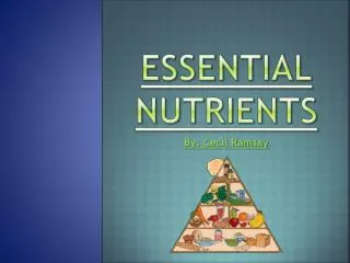 Essential nutrients