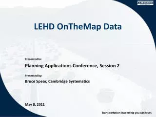 LEHD OnTheMap Data