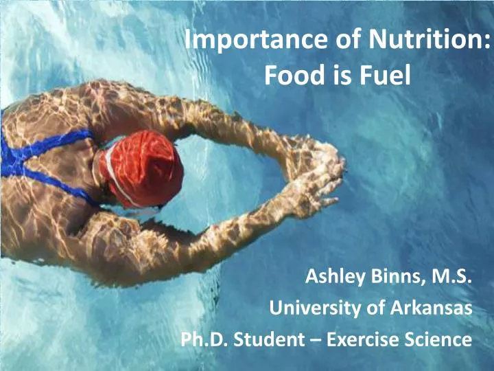 importance of nutrition food is fuel