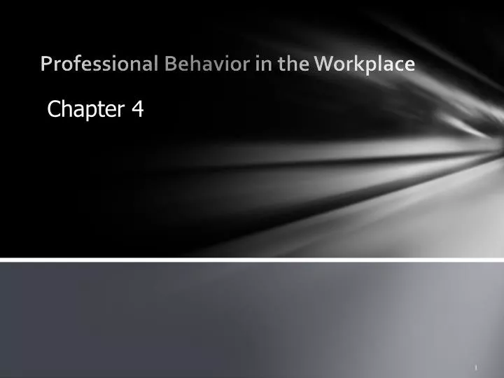 professional behavior in the workplace