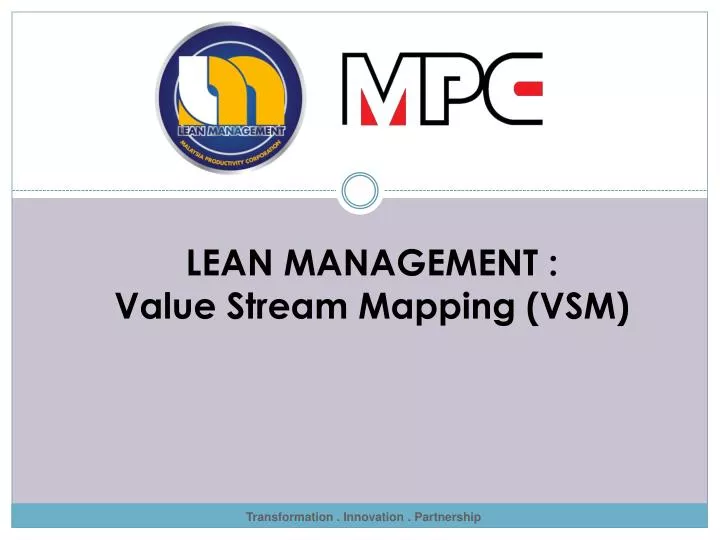 lean management value stream mapping vsm