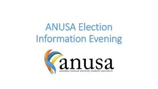 ANUSA Election Information Evening