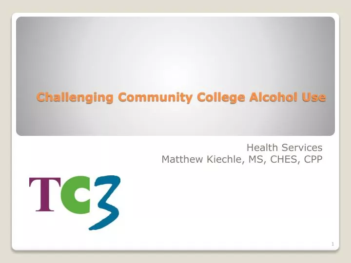 challenging community college alcohol use