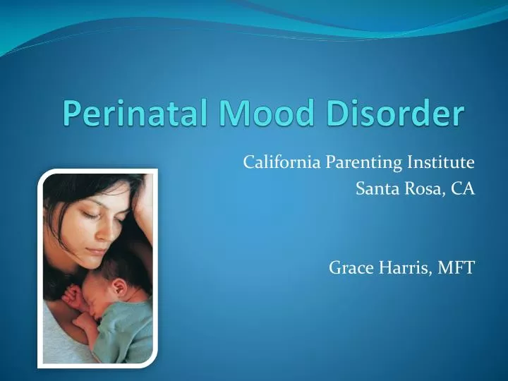 perinatal mood disorder