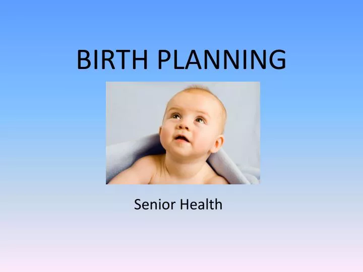 birth planning