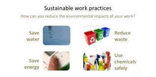Sustainable work practices