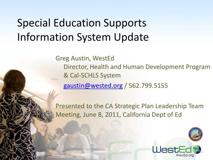 special education supports information system update