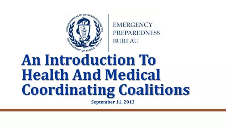 an introduction to health and medical coordinating coalitions