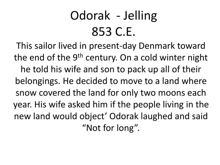 odorak jelling 853 c e