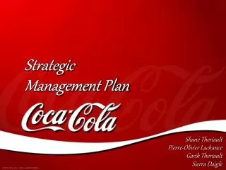 Strategic Management Plan