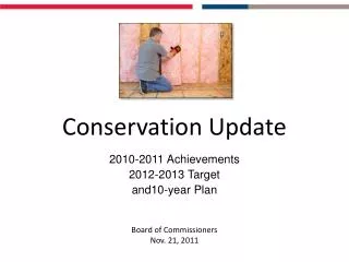 Conservation Update