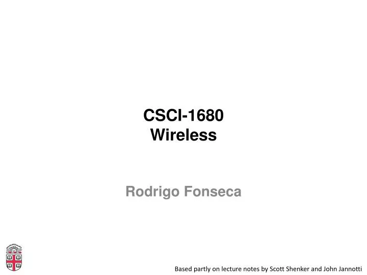 csci 1680 wireless