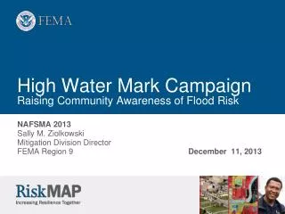 High Water Mark Campaign Raising Community Awareness of Flood Risk