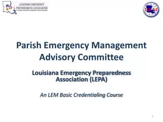 Parish Emergency Management Advisory Committee