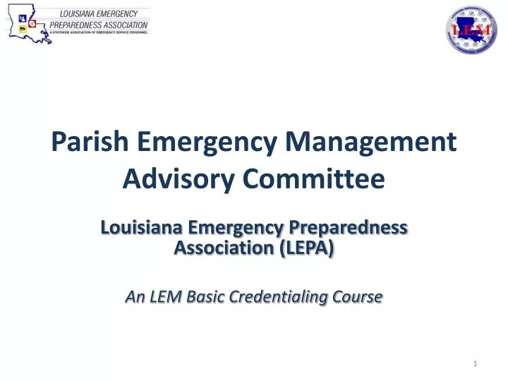 parish emergency management advisory committee