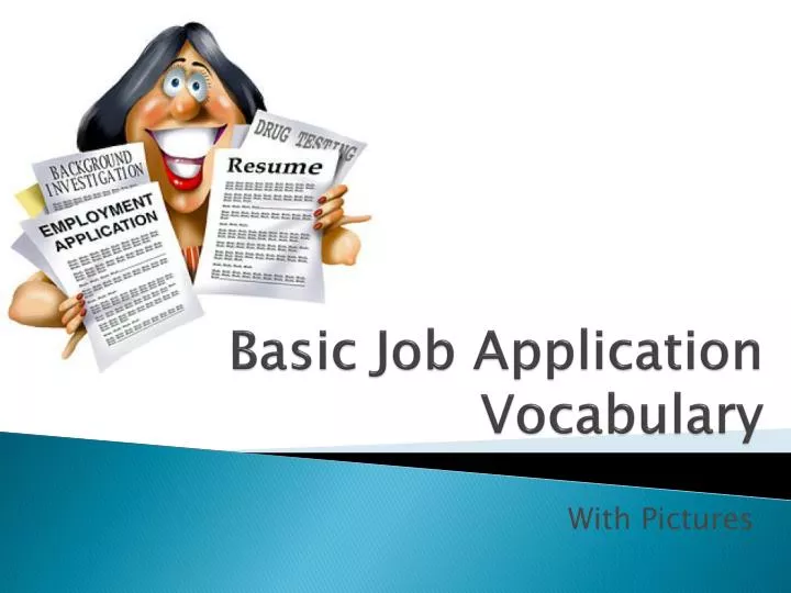 basic job application vocabulary