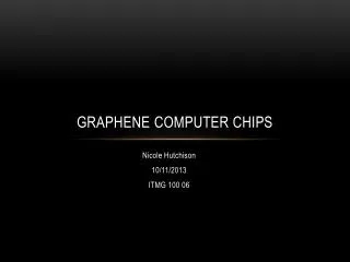 Graphene Computer Chips