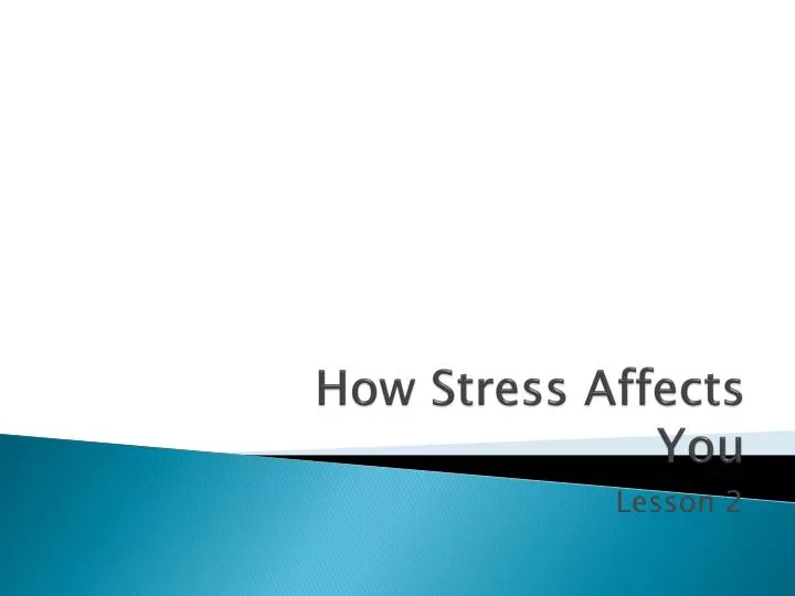 how stress affects you