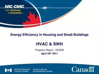 Energy Efficiency in Housing and Small Buildings HVAC &amp; SWH