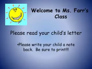 Please read your child’s letter