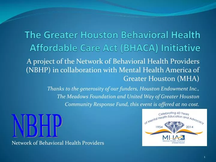 the greater houston behavioral health affordable care act bhaca initiative