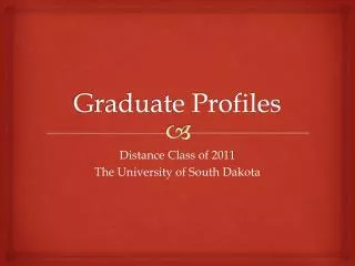 Graduate Profiles