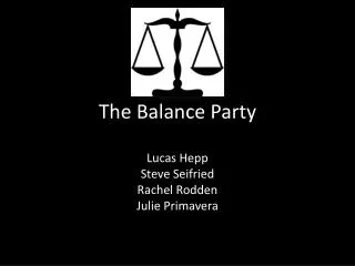 The Balance Party