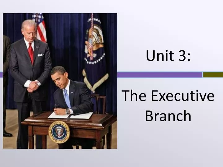 unit 3 the executive branch