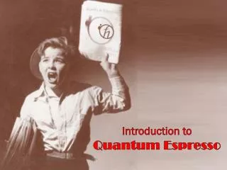 Introduction to Quantum Espresso