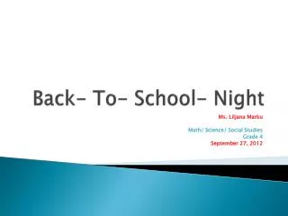 Back- To- School- Night