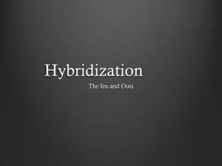 Hybridization