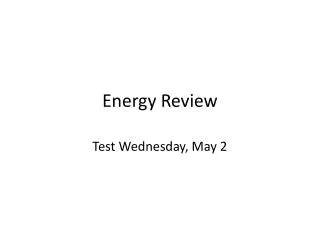 Energy Review