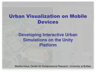 Urban Visualization on Mobile Devices
