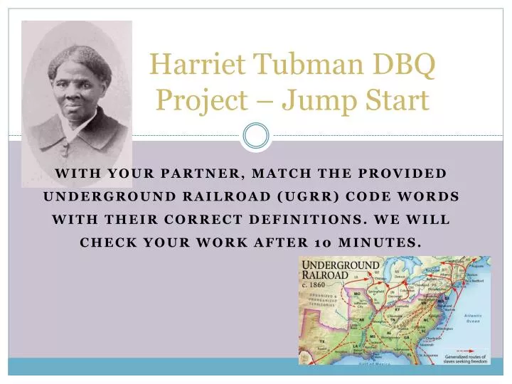 harriet tubman dbq project jump start