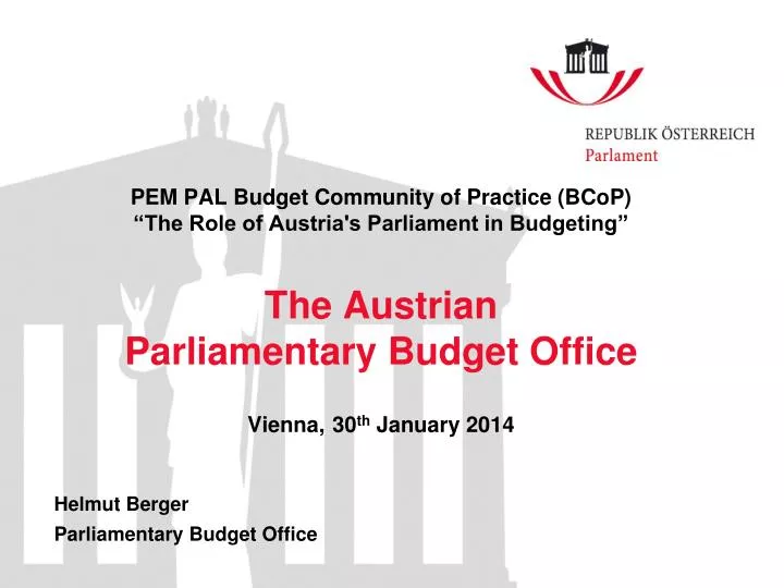 helmut berger parliamentary budget office