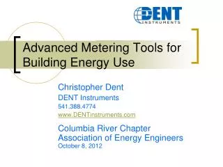 Advanced Metering Tools for Building Energy Use