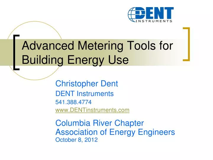 advanced metering tools for building energy use