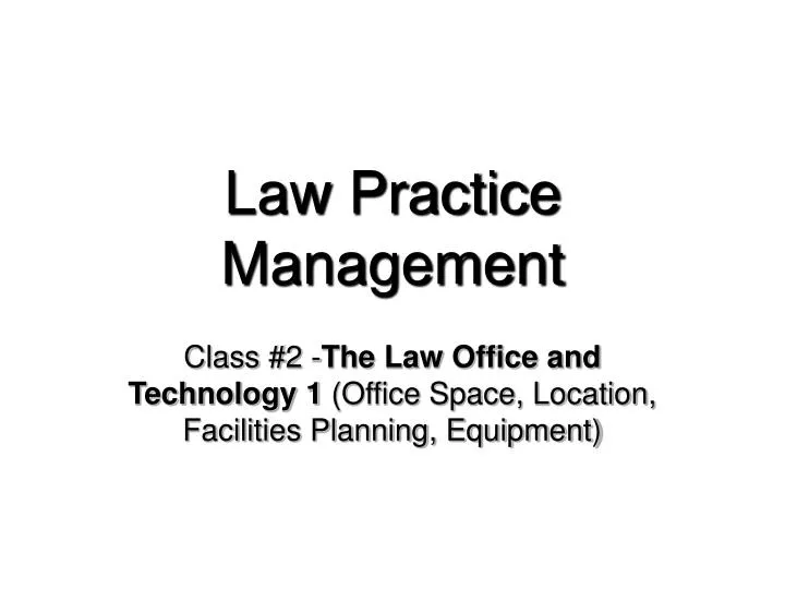 law practice management