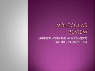 MOLECULAR REVIEW