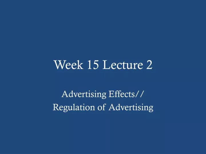 week 15 lecture 2