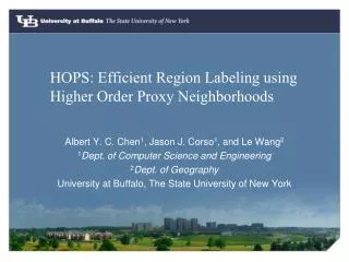 HOPS: Efficient Region Labeling using Higher Order Proxy Neighborhoods