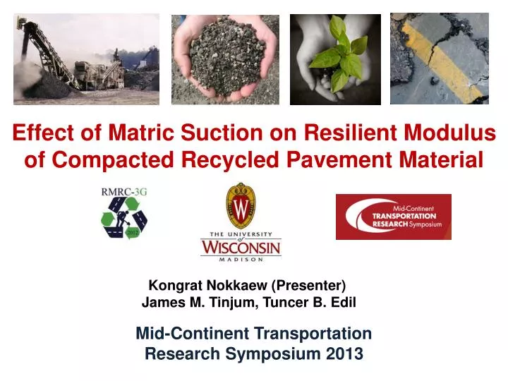 effect of matric suction on resilient modulus of compacted recycled pavement material