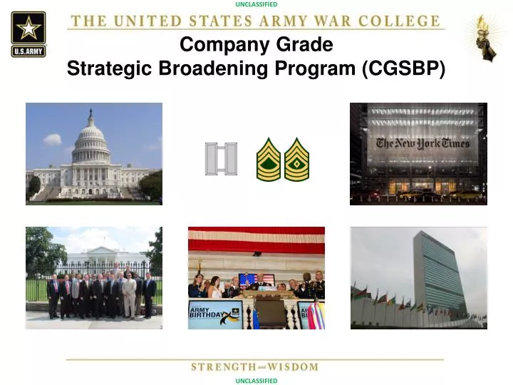 company grade strategic broadening program cgsbp