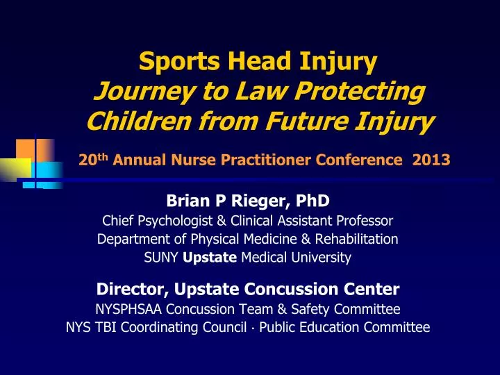 sports head injury journey to law protecting children from future injury