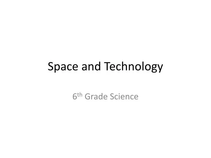 space and technology