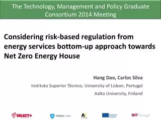 Considering risk-based regulation from energy services bottom-up approach towards Net Zero Energy House