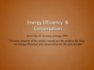 energy efficiency conservation