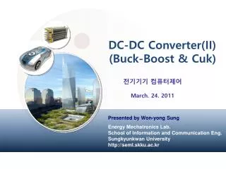 DC-DC Converter(II) (Buck-Boost &amp; Cuk )