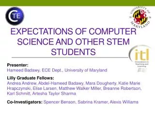 Expectations of Computer Science and other stem students